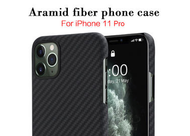 Caixa matte do telefone da fibra de Aramid para estilo da sarja do iPhone 11 a função protetora do pro