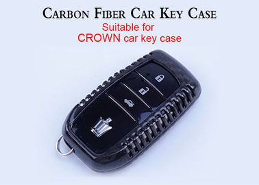 Caixa chave do carro preto lustroso da fibra do carbono de Nissan da sarja