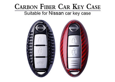 Caixa chave do carro direto da fibra do carbono do botão