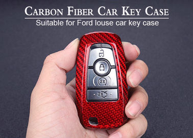 Auto tampa de pouco peso da chave do carro da fibra do carbono de Ford da proteção