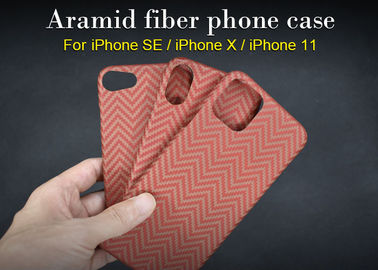 Alise a caixa alaranjada do telefone da fibra do perito em software Aramid do iPhone do toque