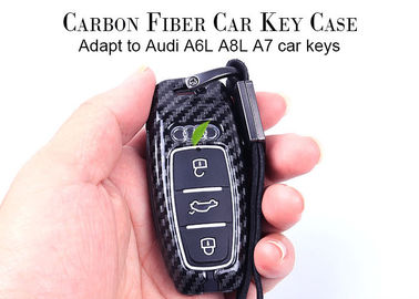 3K mão - tampa de pouco peso lustrosa colocada da chave do carbono de Audi