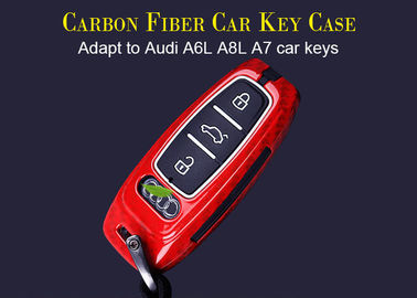 Caixa chave do carro da fibra do carbono de Audi
