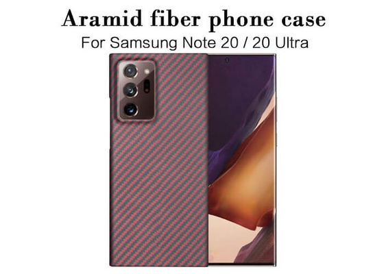 Exemplo de Matte Surface Aramid Fiber Phone para a caixa do carbono do Samsung Note 20