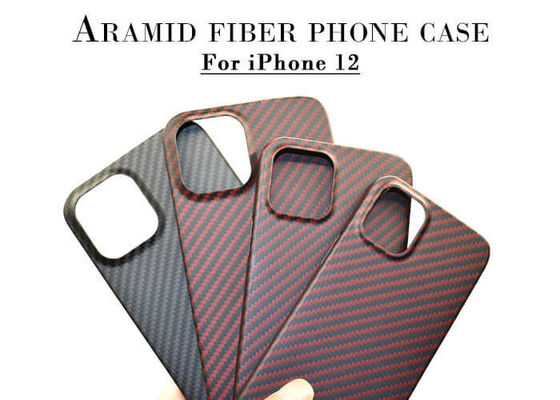 Caixa ultra clara amigável do telefone da fibra de Aramid do carbono de Eco para o iPhone 12