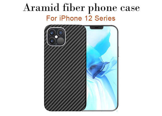 Caixa nova da fibra do carbono do iPhone da caixa à prova de choque do iPhone 12 da fibra de Aramid