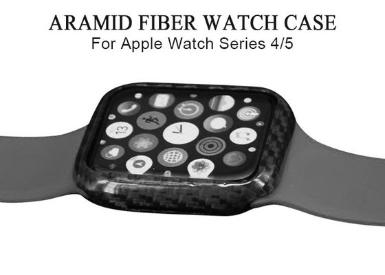 Caixa de relógio lustrosa de Apple da fibra do carbono de Antifingerprint