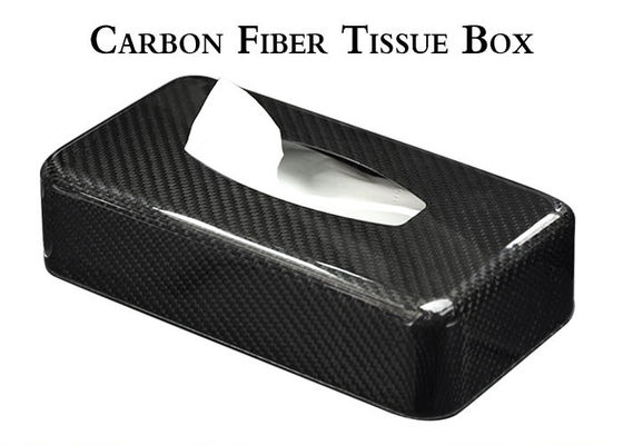 Caixa 21*12*5.6cm lustrosa antioxidante do tecido da fibra do carbono