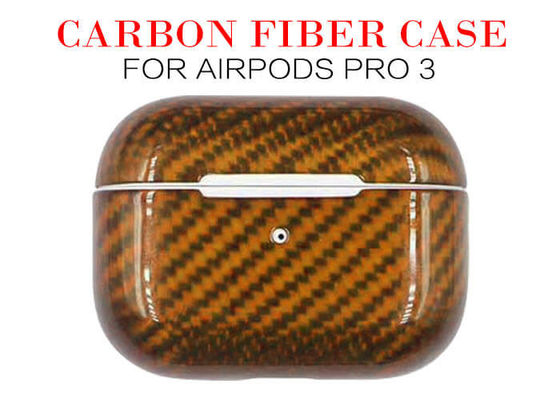 Caixa suada ultra fina da fibra do carbono de Apple Airpods da prova