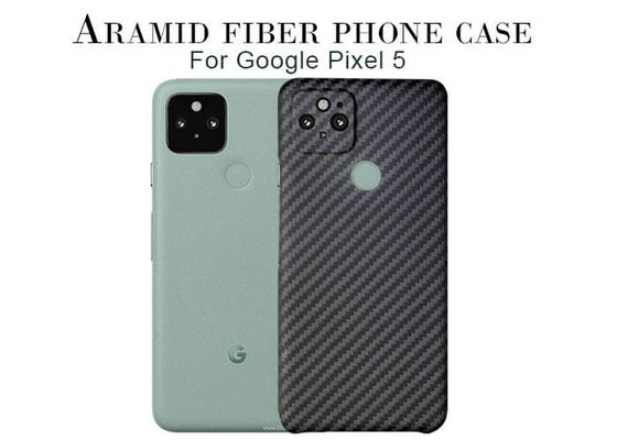 Caixa preta do telefone da fibra de Aramid para a caixa da fibra do carbono do pixel 5 de Google