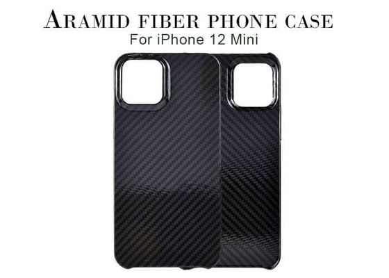 IPhone 12 lustroso Mini Aramid Fiber Phone Case do revestimento