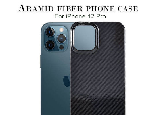 Caixa militar do telefone de Kevlar da fibra de Aramid da categoria do meio iPhone 12 do projeto da tampa pro