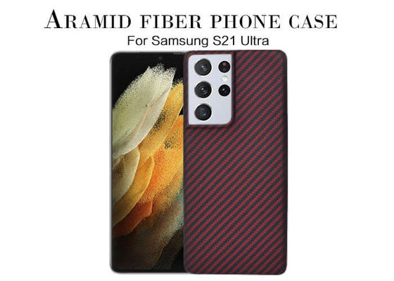 Caixa do telefone da fibra de Aramid para a caixa da fibra do carbono de Samsung S21 ultra