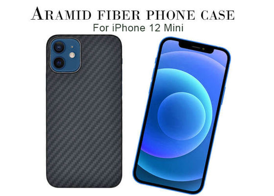 Caso de  do caso de Aramid da caixa do telefone da fibra do carbono do iPhone 12 do caso