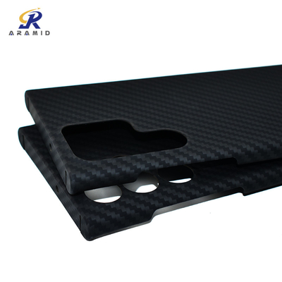 caixa ultra fina do telefone de Kevlar da fibra de Matte Samsung S22 Aramid da espessura de 0.65mm