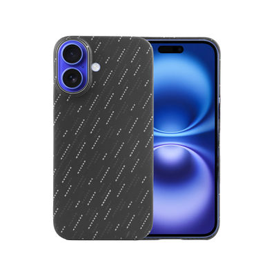 Caixa de telefone de fibra de aramida magnética personalizada perfeita para iPhone 16 Pro Max