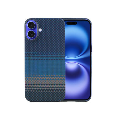 Capa de Telefone de Fibra de Aramida Magnética Ultra Fina Resistente à Sujeira Capa de Energia Anti-choque para iPhone 16 Pro