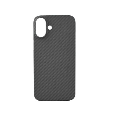 Capa de telefone de fibra de carbono aramida de design luxuoso super fina para iPhone 16 Pro com proteção resistente à sujeira