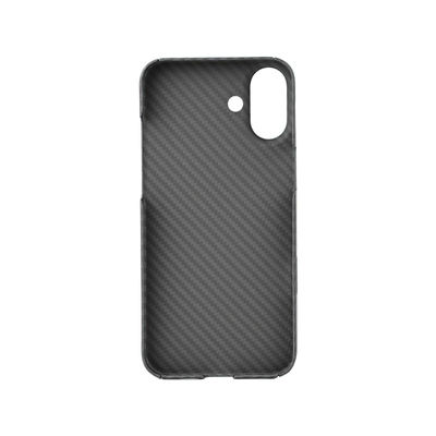 Capa de telefone de fibra de carbono aramida de design luxuoso super fina para iPhone 16 Pro com proteção resistente à sujeira