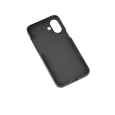 Capa de telefone de fibra de carbono aramida de design luxuoso super fina para iPhone 16 Pro com proteção resistente à sujeira