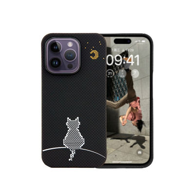 Ultra fina 0,8 mm espessura 16 g peso resistente à sujeira Fibra de Aramida Funda telefônica para iPhone 16 Pro Max