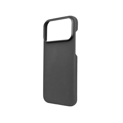 Capa de Celular Personalizada de Fibra de Carbono Aramid com Moldura de Metal para iPhone 17 Pro Max