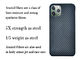 exemplo de Matte Twill Aramid Fiber Phone do iPhone 11 tampa móvel de Kevlar do pro