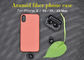 Caixa real do telefone da fibra de Aramid da cor alaranjada para o iPhone X, caso protetor