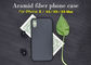 Risque a caixa real do telefone da fibra de Aramid do estilo liso resistente para o iPhone X
