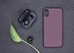 Caixa real do telefone da fibra de Aramid do estilo da sarja da cor vermelha para o iPhone X