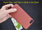 Caixa real do telefone da fibra de Aramid do estilo alaranjado da textura da cor M para o SE do iPhone