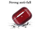 Caixa impermeável vermelha de Airpods da fibra do carbono 3 3K de Airpods pro