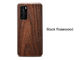 Caixa de madeira gravada resistente do telefone do risco natural para Huawei P40