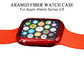 Choque a caixa de relógio vermelha lustrosa resistente da fibra de Aramid para Apple