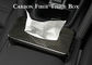 Caixa lustrosa alta ultra leve do tecido da fibra do carbono do resíduo metálico
