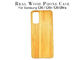 Caixa de madeira gravada de bambu carbonizada do telefone para o iPhone 11