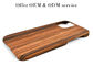 caixa de madeira real resistente do telefone da sujeira protetora do iPhone 12