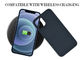 Risque a caixa resistente da fibra do carbono de Aramid do iPhone 12 de Matte Surface Blue