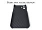 Caso móvel de Kevlar da caixa do telefone da fibra do carbono da caixa do iPhone 12 de Matte Finish Shockproof Aramid