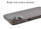 caixa lustrosa ultra clara do iPhone 12 da fibra de Aramid do carbono da espessura de 0.65mm