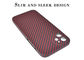 Caixa do telefone da fibra de Matte Finish Full Cover Kevlar Aramid para o iPhone 12 mini