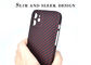 Caixa do telefone da fibra de Matte Surface 0.65mm Aramid para o iPhone 12
