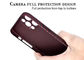 caixa da fibra de Max Red Camera Full Protection Aramid do iPhone 12 pro