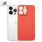 Caixa alaranjada do telefone da fibra do carbono da cor para tampa de Max Full Cover Design Mobile do iPhone 13 a pro